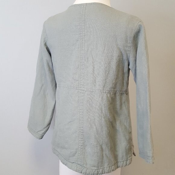 Old Navy Army Green Linen Jacket - Picture 8 of 8